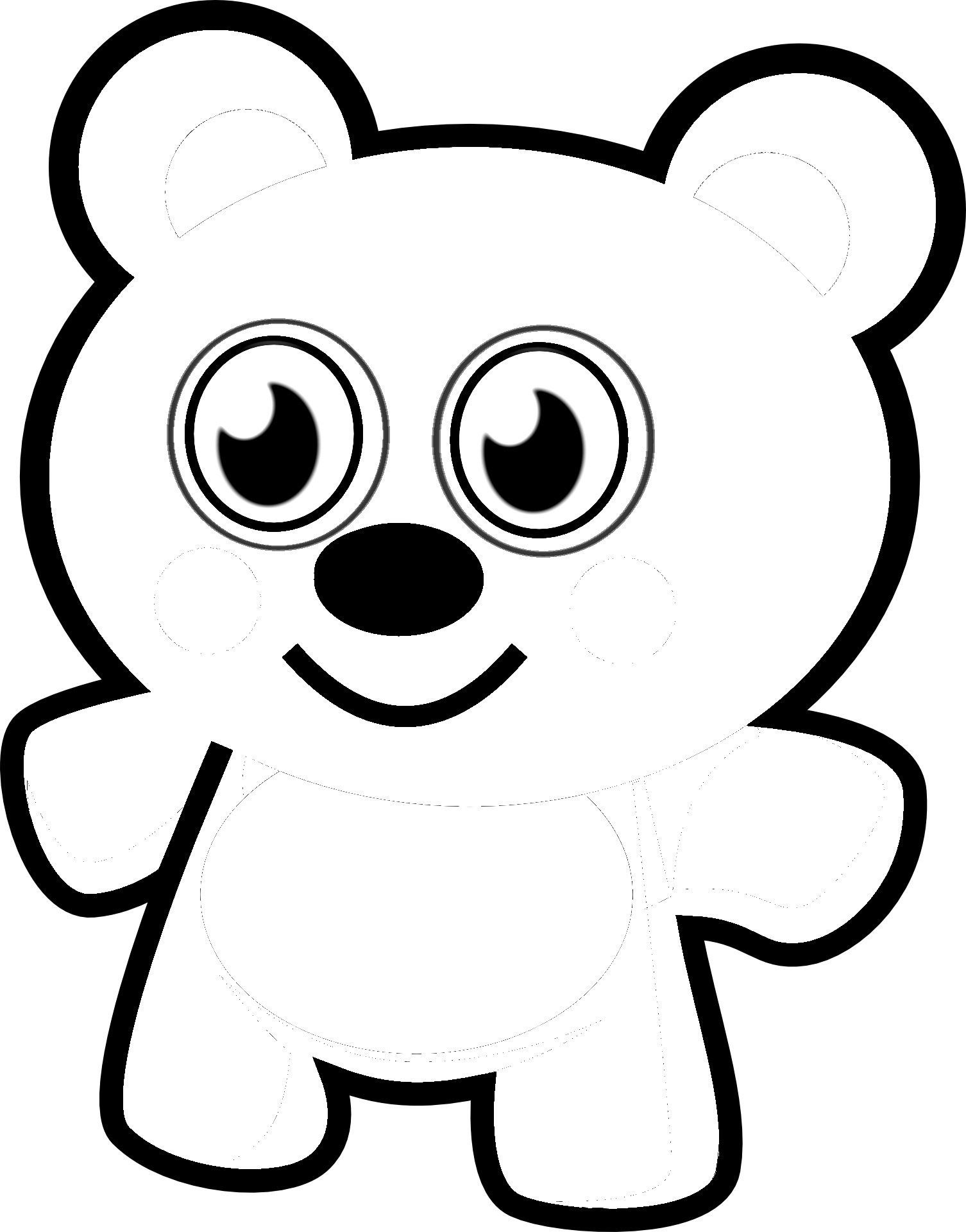 Miś pluszowy kolorowanki